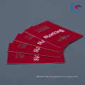 Custom logo red color art paper Clothing Hang Tag factory price